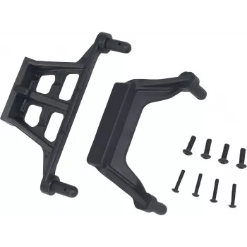 Reely RE-5690556 Set supporti carrozzeria per auto RC 1:10 (4 supporti, 8 clip, nero)