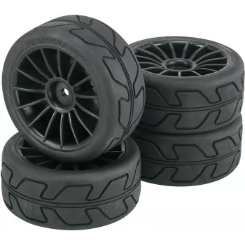 Reely 1:10 ruote complete modello stradale Speed 15 razze nere 4 pz. (RE-6571848)