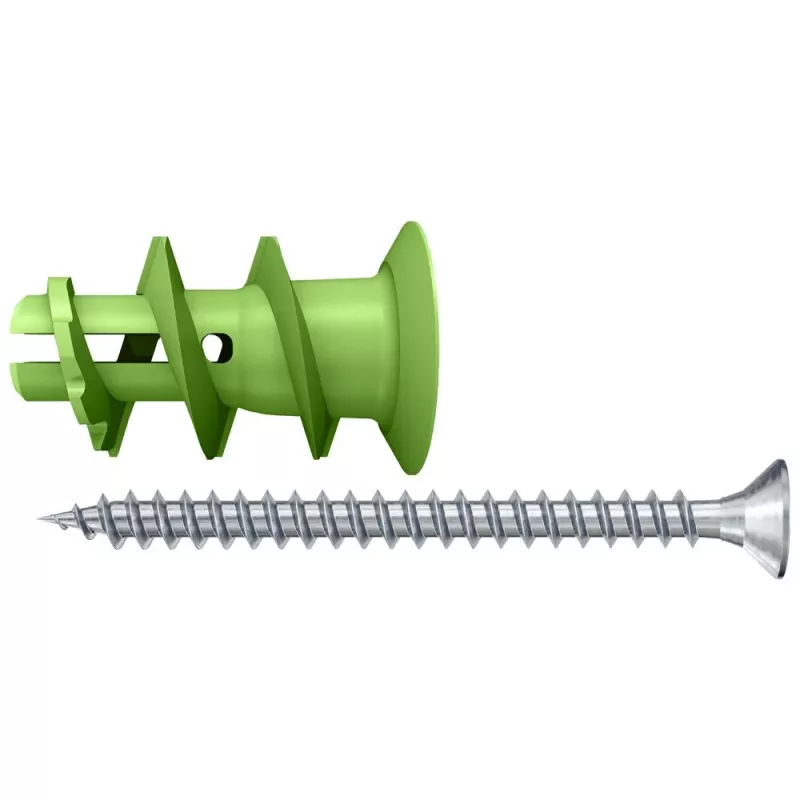 Fischer 532729 GK Green S K NV set tasselli per cartongesso 22 mm (10 pezzi)