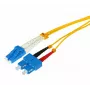 Cavo patch in fibra ottica Tecline HD singlemode OS2, LC duplex su SC duplex, 9/125 µm, giallo, 7,5 m (799LS07)
