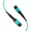 EFB Elektronik cavo patch MPO-PLUS female a MPO-PLUS female, OM3 multimode, 12 fibre, Type-B, LSZH aqua, 5 m MPOF12MPOFOM3-5