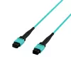 EFB Elektronik cavo patch MPO-PLUS female a MPO-PLUS female, OM3 multimode, 12 fibre, Type-B, LSZH aqua, 5 m MPOF12MPOFOM3-5
