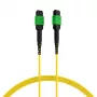 EFB Elektronik cavo patch MPO-PLUS APC female su MPO-PLUS APC female OS2 8 fibre Type-B LSZH giallo, 1 m MPOF8MPOFOS2-1