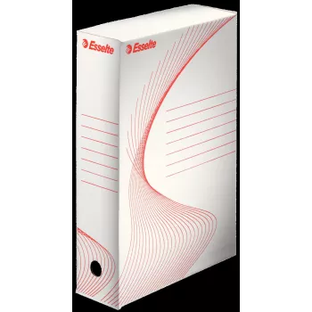 Leitz 128080 scatola per archivio bianca dorso 80 mm A4 confezione da 25 pz.