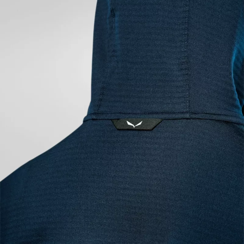 Salewa Puez Altavia PL HD giacca in pile donna con zip integrale e cappuccio - Navy Blazer