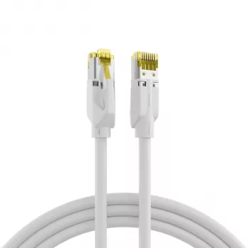 EFB-Elektronik Cat.6A S/FTP LSZH cavo patch, RJ45, bianco, 0,25 m K8560WS.0,25