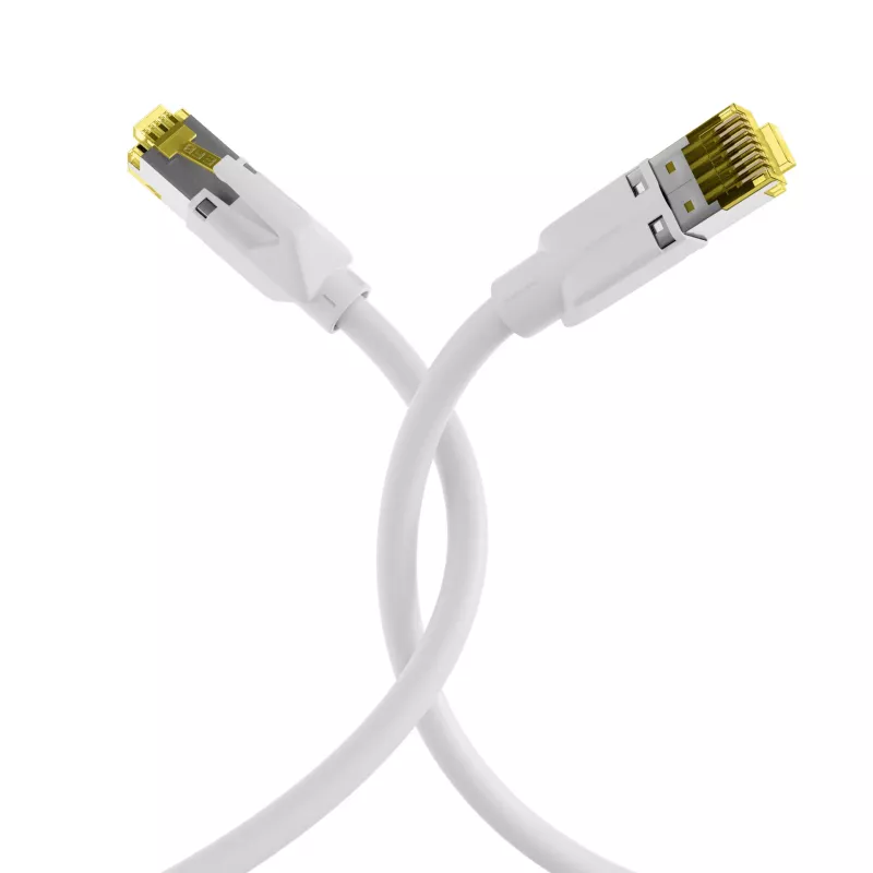 EFB-Elektronik Cat.6A S/FTP LSZH cavo patch, RJ45, bianco, 0,25 m K8560WS.0,25