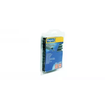 RAPID TOOLS VR22 clip per recinzione, rivestite in plastica grigio, acciaio zincato, 1000 pz. 5001333