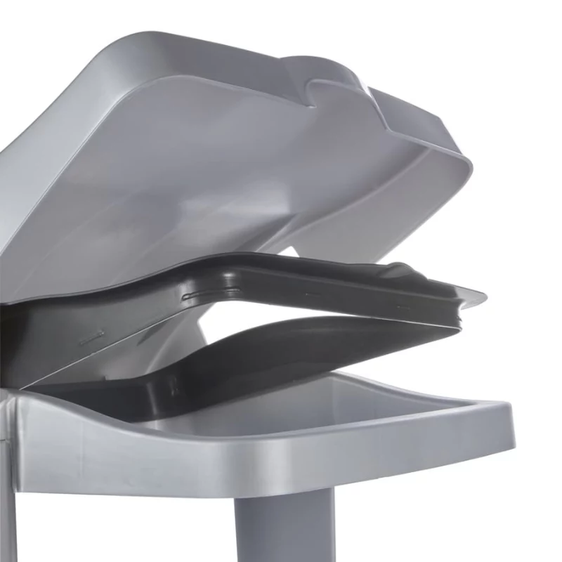 KEEEPER sistema portarifiuti Ole 35x40x75cm argento chiaro