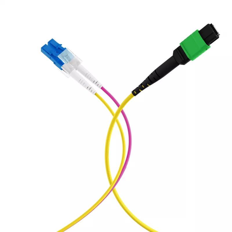 EFB Elektronik MPOF12LCOS2-10 cavo trunk MPO-PLUS/APC(F)-LC OS2 12 fibre tipo B LSZH giallo 10m