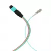 MPO-PLUS (M) su LC cavo fanout OM3 12 fibre tipo B LSZH aqua 1m MPOM12LCOM3-1