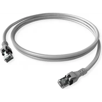 ZVK GmbH EasyLan PushPull cavo patch Cat 6 STP, connettore RJ-45 a connettore RJ-45, 1 m, grigio, guaina antitorsione stampata CPP1OACACA0010