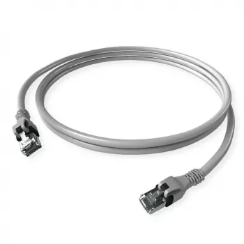 ZVK GmbH EasyLan PushPull cavo patch Cat 6 STP, connettore RJ-45 a connettore RJ-45, 1 m, grigio, guaina antitorsione stampata CPP1OACACA0010