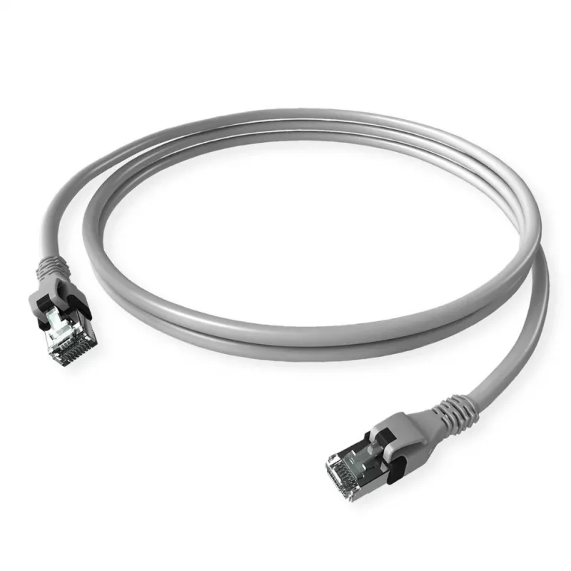 ZVK GmbH EasyLan PushPull cavo patch Cat 6 STP, connettore RJ-45 a connettore RJ-45, 1 m, grigio, guaina antitorsione stampata CPP1OACACA0010