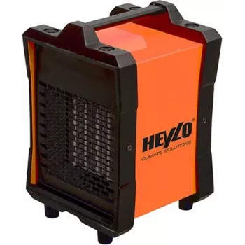 Master Climate Solutions Heylo DE 2 XL termoventilatore elettrico, 2 kW, 90 m³/h, 230 V, 8,7 A, 2 livelli di riscaldamento, termostato integrato, protezione contro il surriscaldamento, maniglia, acciaio verniciato a polvere 1101922