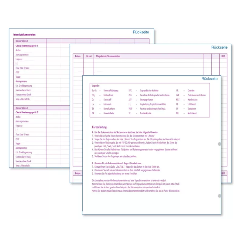 BOI documentazione cure intensive ambulatoriali moduli, 50 fogli 9206-00428