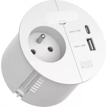 Bachmann LOOP IN CHARGE 1xUTE 1xUSB A/C 22W 1xKBD 0,2 m bianco (938.304)