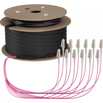 EFB Elektronik cavo trunk U-DQ ZN BH OM4 12G 1x12 LC-LC 150m Dca LSZH - 150 m (O8342S150OM4)