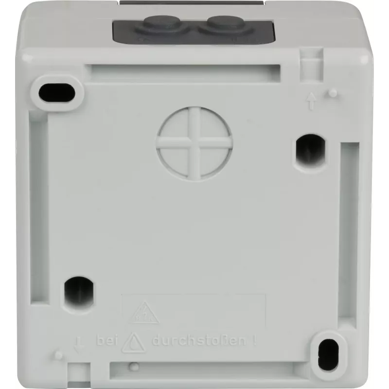 EFB ET-25020 scatola vuota da parete per ambienti umidi per 2 moduli keystone, IP44, grigio
