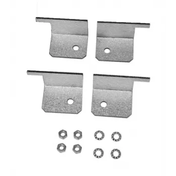 EFB Elektronik WGX-WKS01 set angolare di rinforzo telaio, acciaio zincato, 4 pezzi (2x sinistra, 2x destra) per rack 19 pollici