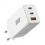 EFB Elektronik caricabatterie da parete GaN 65W 2x USB-C + USB-A PD3.0 QC3.0 bianco G651A2CE
