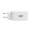 EFB Elektronik caricabatterie da parete GaN 65W 2x USB-C + USB-A PD3.0 QC3.0 bianco G651A2CE