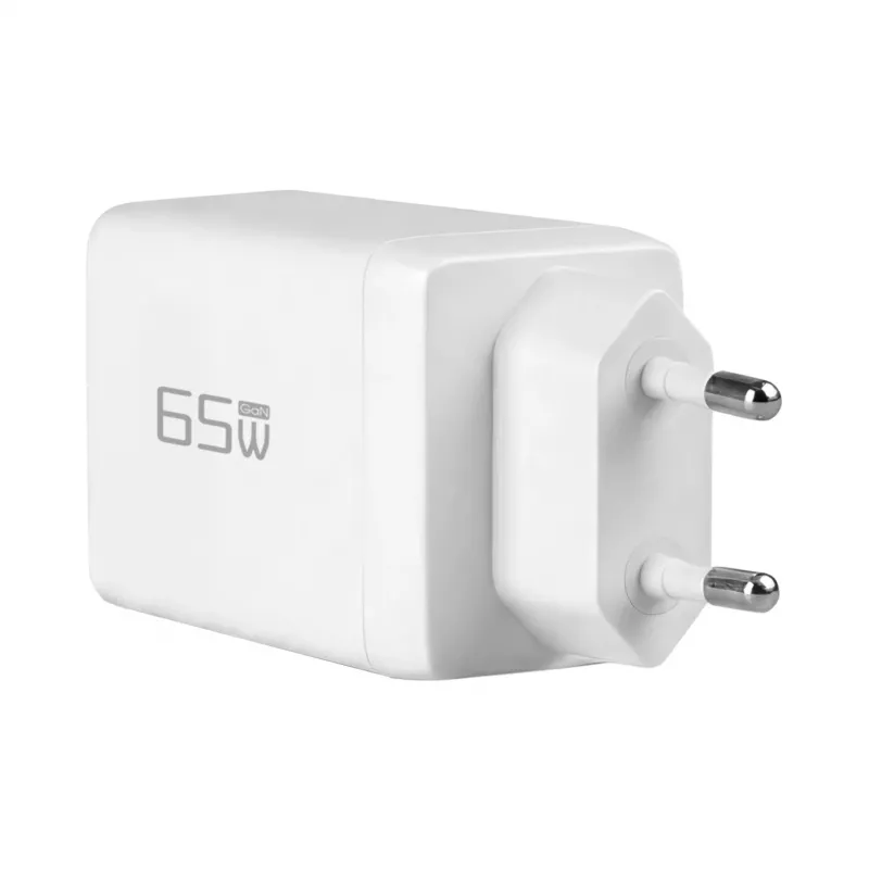 EFB Elektronik caricabatterie da parete GaN 65W 2x USB-C + USB-A PD3.0 QC3.0 bianco G651A2CE