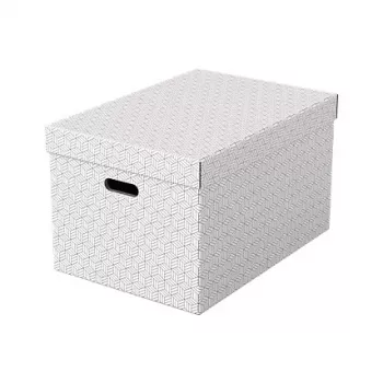Esselte Home Scatola portaoggetti L, set da 3, bianco, 628286