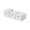 Esselte Home Scatola portaoggetti L, set da 3, bianco, 628286