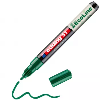edding 51 EcoLine pennarello per verniciatura verde 1-2 mm 4-51-004