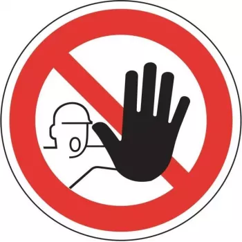 HEIN targhe industriali 2209 segnale di divieto - accesso vietato ai non autorizzati, plastica, 200 x 300 mm, ASR A1.3/DIN EN ISO 7010