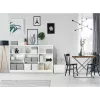 LEITZ Home Cube set di 3 scatole contenitore, bianco, cartone ondulato 100% riciclato, coperchio rimovibile 628288