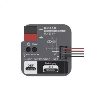 BUSCH-JAEGER ingresso binario KNX 2 canali da incasso BI-F-2.0.12 (2CDG510023R0021)