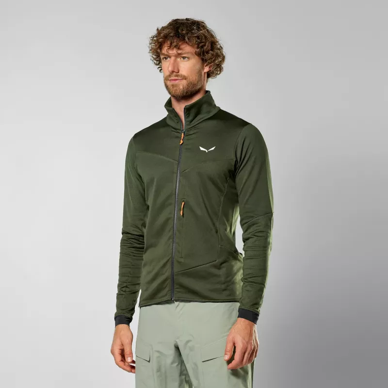 Salewa Sella Crevasse giacca in pile uomo - Dark Olive, taglia M