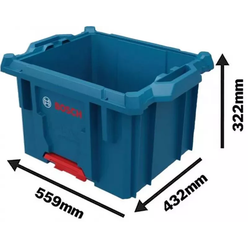 Bosch Professional L-BOXX Contractor cassetta 1600A037E2, 559 x 432 x 322 mm, blu/nero