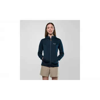 Salewa Puez Altavia PL HD giacca in pile con cappuccio donna - Navy Blazer XS