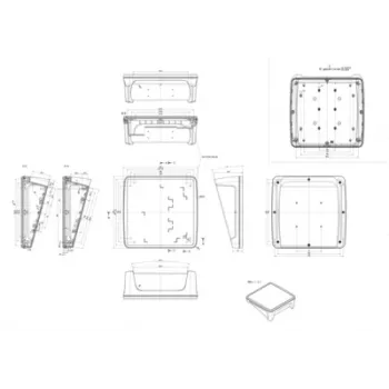 Bopla BoPad BOP 2222 P-9005-SET custodia per display 203 x 220 x 83,7 mm ABS nero RAL 9005 35122575.HMT1