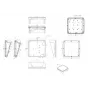 Bopla BoPad BOP 2222 P-9005-SET custodia per display 203 x 220 x 83,7 mm ABS nero RAL 9005 35122575.HMT1