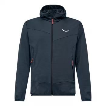 Salewa Puez Altavia PL giacca in pile con cappuccio uomo Blueberry taglia M