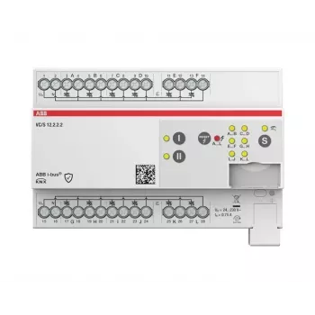 ABB VC/S12.2.2.2 controller KNX per attuatori valvole, 12 canali, funzionamento manuale, guida DIN 2CDG110331R0011