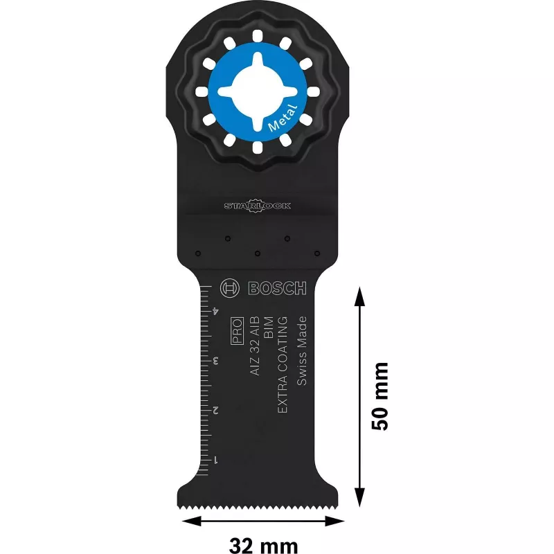 Bosch Professional Starlock AIZ 32 AIB lama da taglio a immersione, 32 x 50 mm, bi-metallo 2608669077