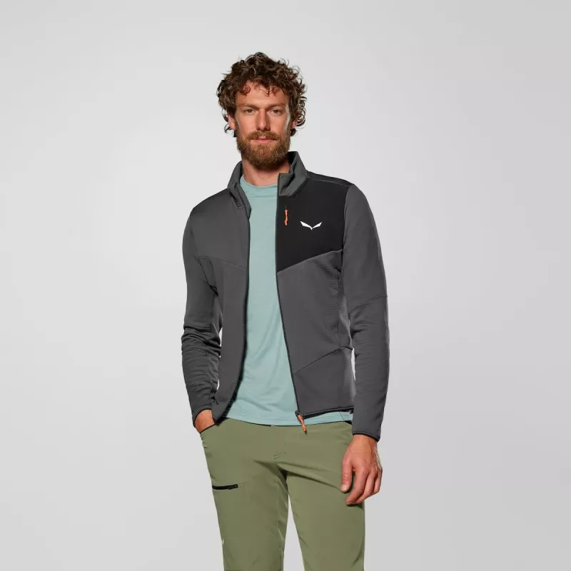 Salewa Ortles Fleece FZ giacca in pile uomo Onyx M