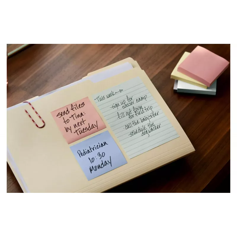 3M Post-it Recycling Notes 655-1RPT-N, 127 x 76 mm, viola, 100 fogli, carta 100% riciclata
