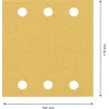 Bosch 2608901668 carta abrasiva per levigatrice orbitale, set da 10 pezzi, grana 60/120/180, 107 x 115 mm