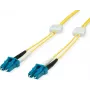 EasyLan cavo patch fibra ottica LC monomodale duplex OS2 9/125µm giallo 3m LSD02200030