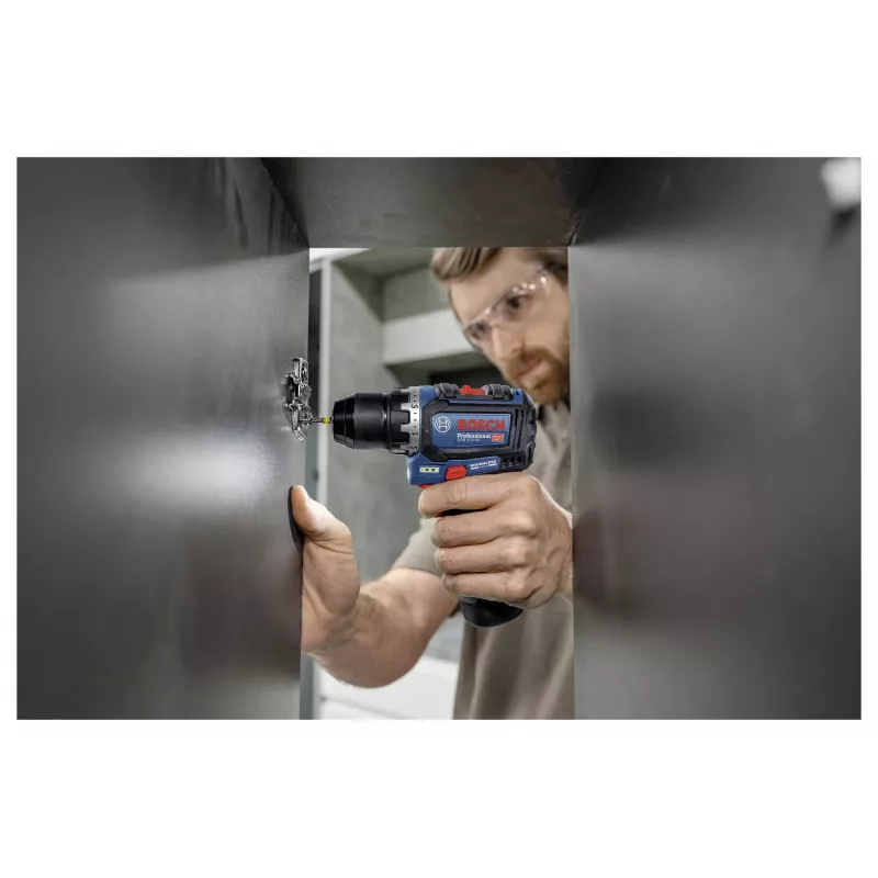 Bosch Professional 12 V 2 Ah avvitatore trapano combinato a batteria brushless con 2 batterie e caricabatterie 0615A500CF
