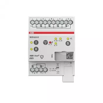 ABB VC/S6.2.2.2 KNX attuatore valvole controller, 6 canali, funzionamento manuale, guida DIN 2CDG110330R0011