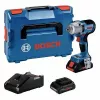 Bosch Professional GDS 18V-450 HC 06019K4003 avvitatore a impulsi a batteria 18V con 2 batterie 5,0Ah, caricabatterie e L-BOXX