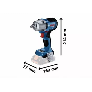 Bosch Professional GDS 18V-450 HC 06019K4003 avvitatore a impulsi a batteria 18V con 2 batterie 5,0Ah, caricabatterie e L-BOXX
