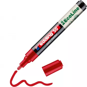 Edding 50 EcoLine pennarello vernice rosso 2-3 mm 4-50-002